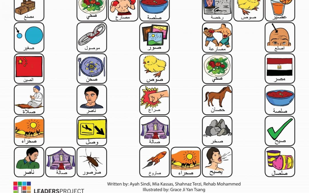 (Arabic) Cleft Palate Therapy Word Game for Emphatic S