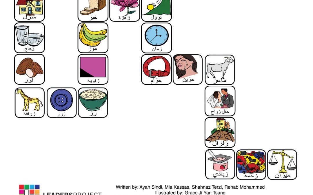 (Arabic) Cleft Palate Therapy Word Game for Z