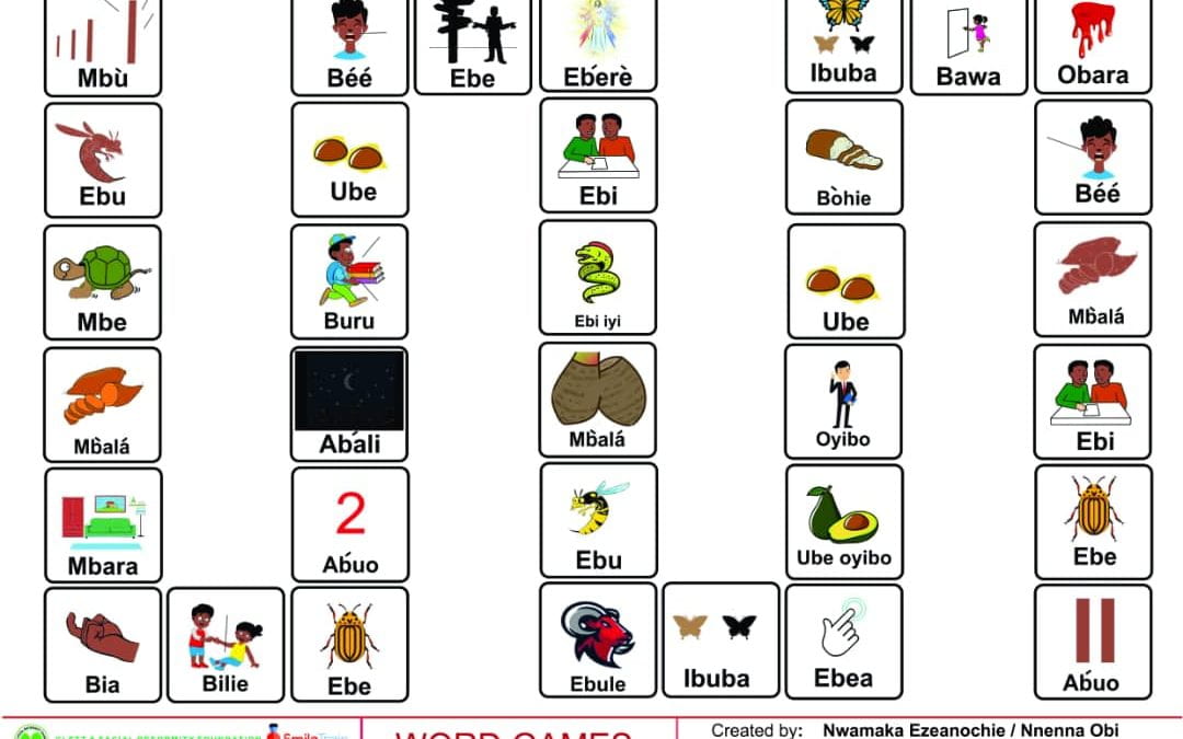 (Igbo) Cleft Palate Therapy Word Game for B
